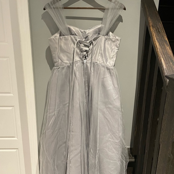 Gray chiffon dress - Picture 4 of 4